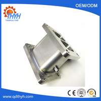 Customized CNC Machining Twin Inlet Stainless Steel Manifold Adaptor